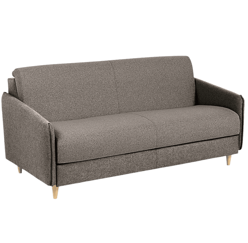 Canapé lit Louise : compact, confortable et démontable en tissu