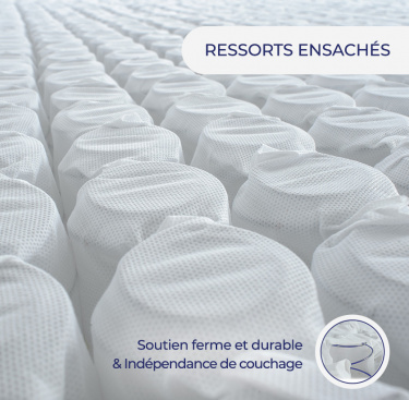 Matelas ressorts ensachés AUBE