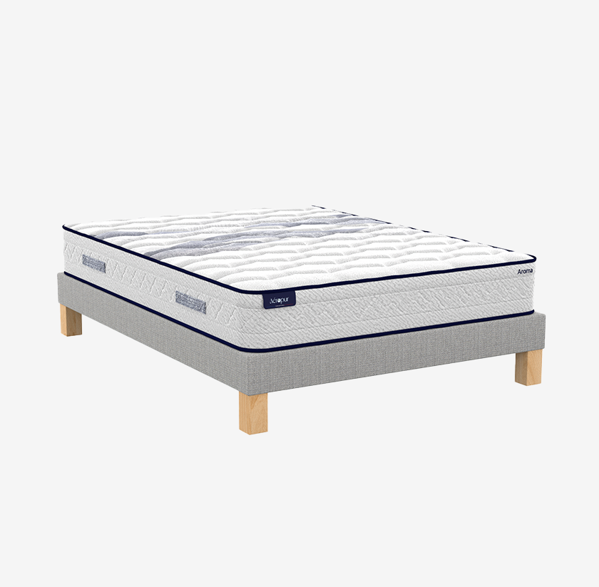 Ensemble matelas latex Aroma et sommier Bohème 15