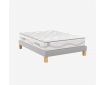 Ensemble matelas ressorts ensachés + visco Boréal et sommier Bohème 15