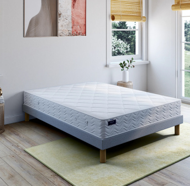 Ensemble literie matelas ressorts ensachés Astro + sommier B4