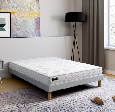 Ensemble literie matelas mousse et latex Roma + sommier B4